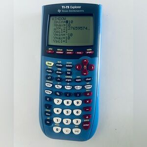 Texas Instruments TI-73 Explorer Calculator in Blue Tested Working Perfect